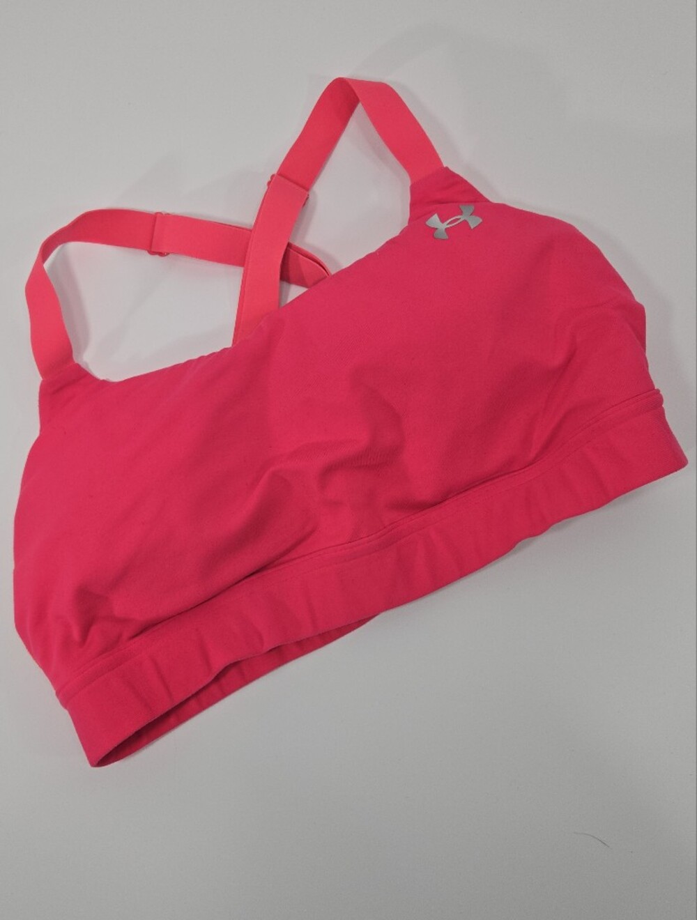 Under Armour bright pink sports bra